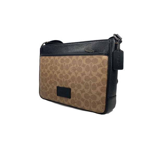 NEW Coach District Signature Print Leather & Canvas Crossbody Bag Mens Bag - Picture 7 of 8